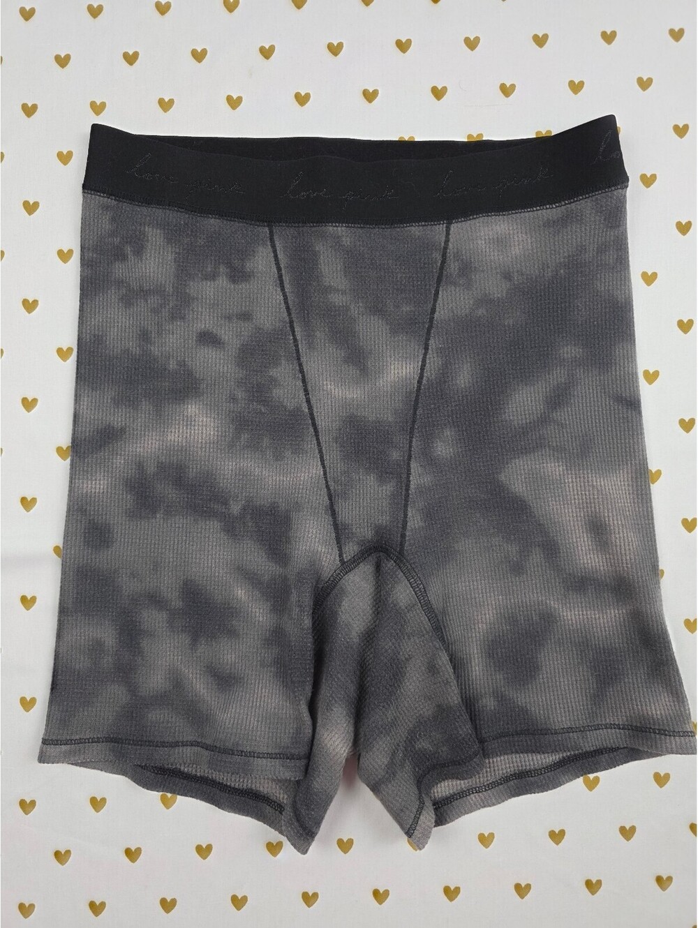 Victorias Secret PINK Tye Dye Thermal MED Sleep Shorts Boxers Pajama Bottoms